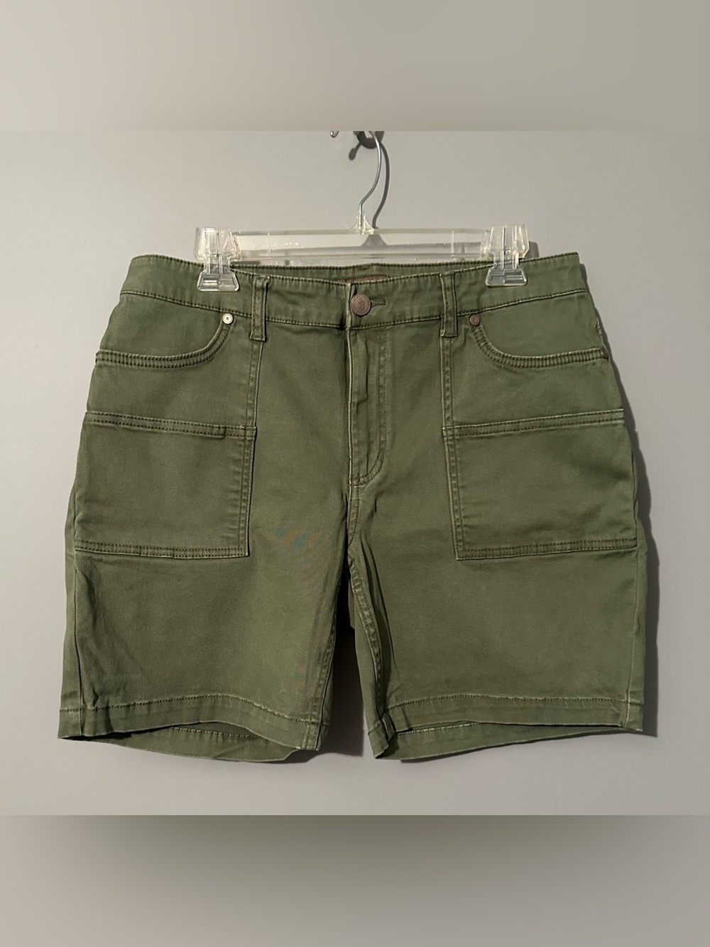Women’s Olive Green Utility Shorts